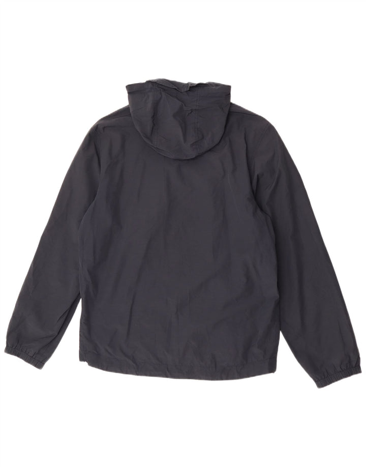 Lyle & Scott Mens Hooded Rain Jacket UK 38 Medium Navy Blue