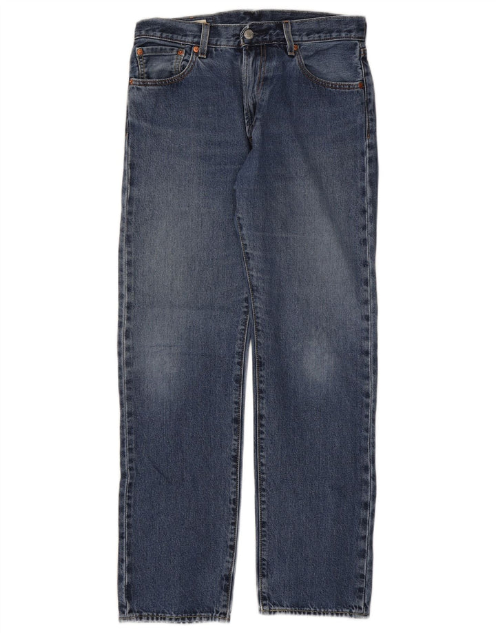 Levi's Womens Straight Jeans W29 L32 Blue Cotton