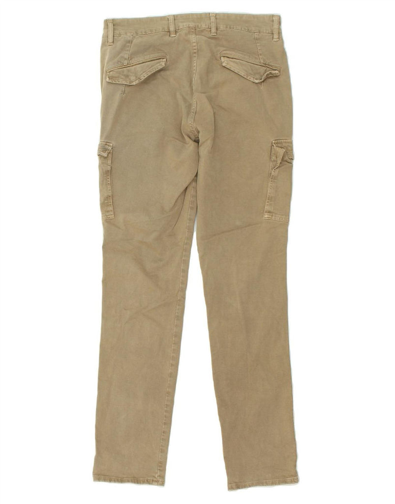 CARRERA Womens Slim Cargo Trousers IT 46 Large W31 L30  Beige Cotton | Vintage Carrera | Thrift | Second-Hand Carrera | Used Clothing | Messina Hembry 