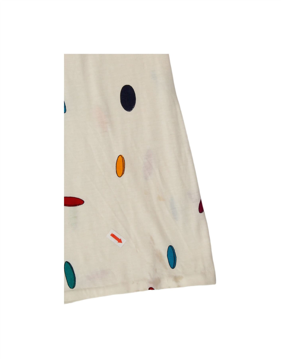 VINTAGE Womens Tent Dress UK 14 Medium White Spotted