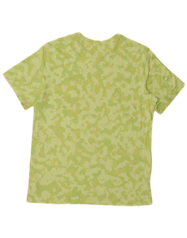 Nike Mens T-Shirt Top Large Green Camouflage Cotton