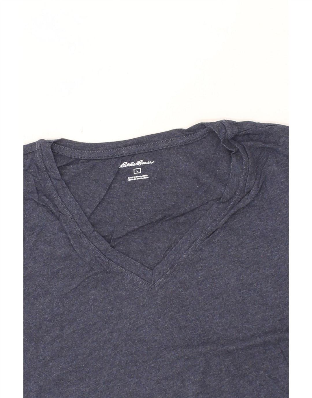 EDDIE BAUER Womens T-Shirt Top UK 14 Large Navy Blue Vintage Eddie Bauer and Second-Hand Eddie Bauer from Messina Hembry 