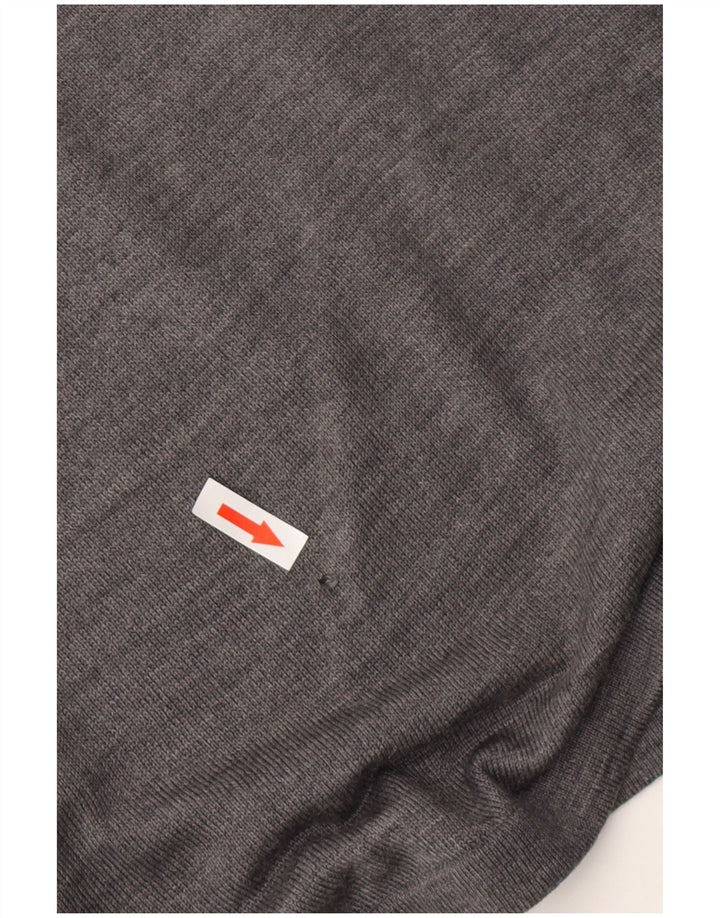 ARMANI JEANS Mens Crew Neck Jumper Sweater 2XL Grey Wool