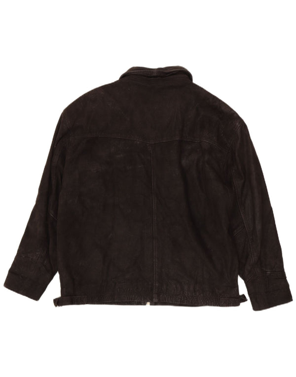 Vintage Mens Leather Jacket UK 40 Large Brown