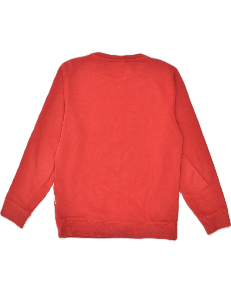 NAPAPIJRI Boys Graphic Sweatshirt Jumper 11-12 Years Red Cotton | Vintage Napapijri | Thrift | Second-Hand Napapijri | Used Clothing | Messina Hembry 