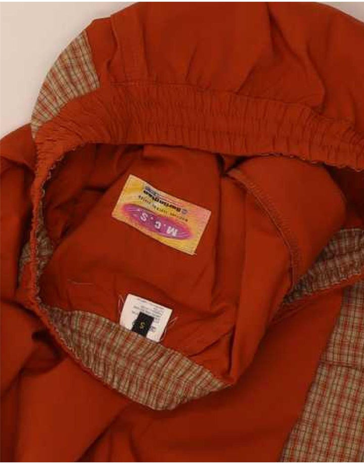 Bailo Mens Cargo Tracksuit Trousers Small Orange Colourblock Polyester