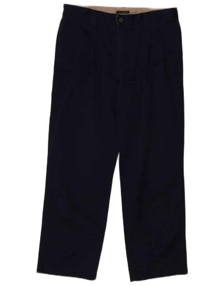 Dockers Mens Khakis Pegged Chino Trousers W33 L28 Navy Blue
