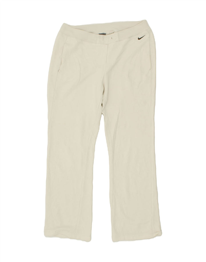 NIKE Womens Tracksuit Trousers UK 14/16 Large White Cotton Vintage Nike and Second-Hand Nike from Messina Hembry 