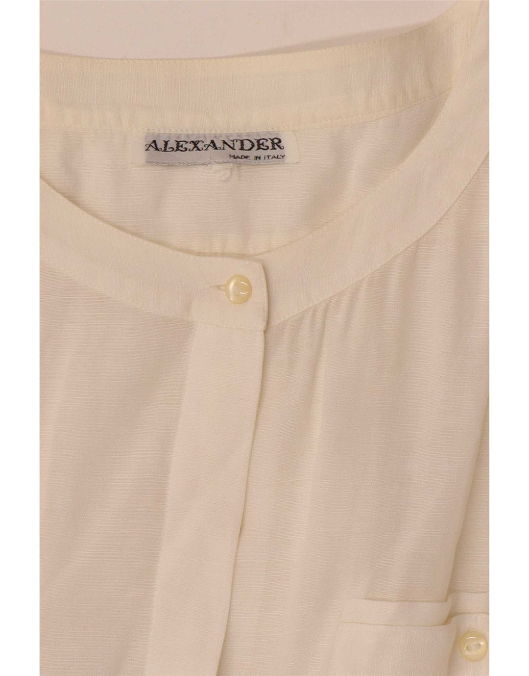 Alexander Womens Short Sleeve Shirt Blouse UK 14 Large White