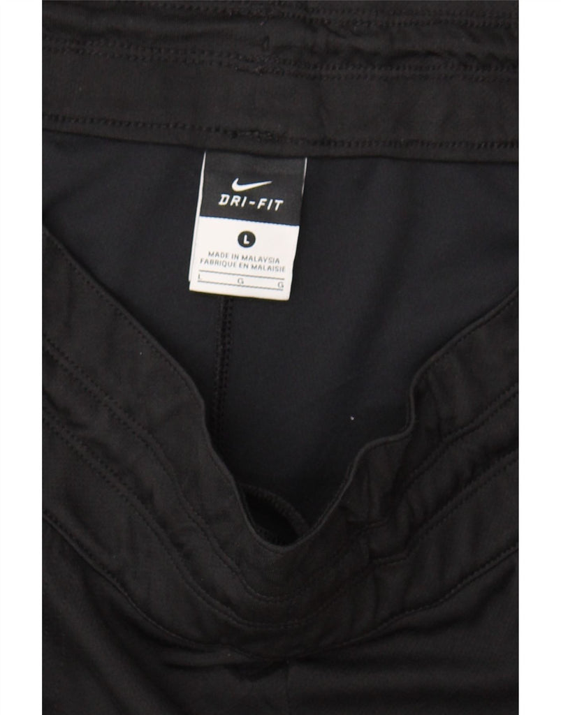 NIKE Womens Dri Fit Tracksuit Trousers UK 16 Large  Black Polyester Vintage Nike and Second-Hand Nike from Messina Hembry 