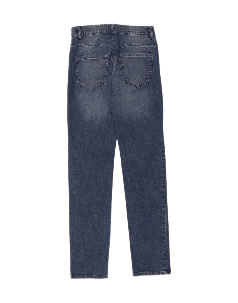 BENETTON Girls Slim Jeans 13-14 Years 3XL W28 L30  Blue Cotton Vintage Benetton and Second-Hand Benetton from Messina Hembry 