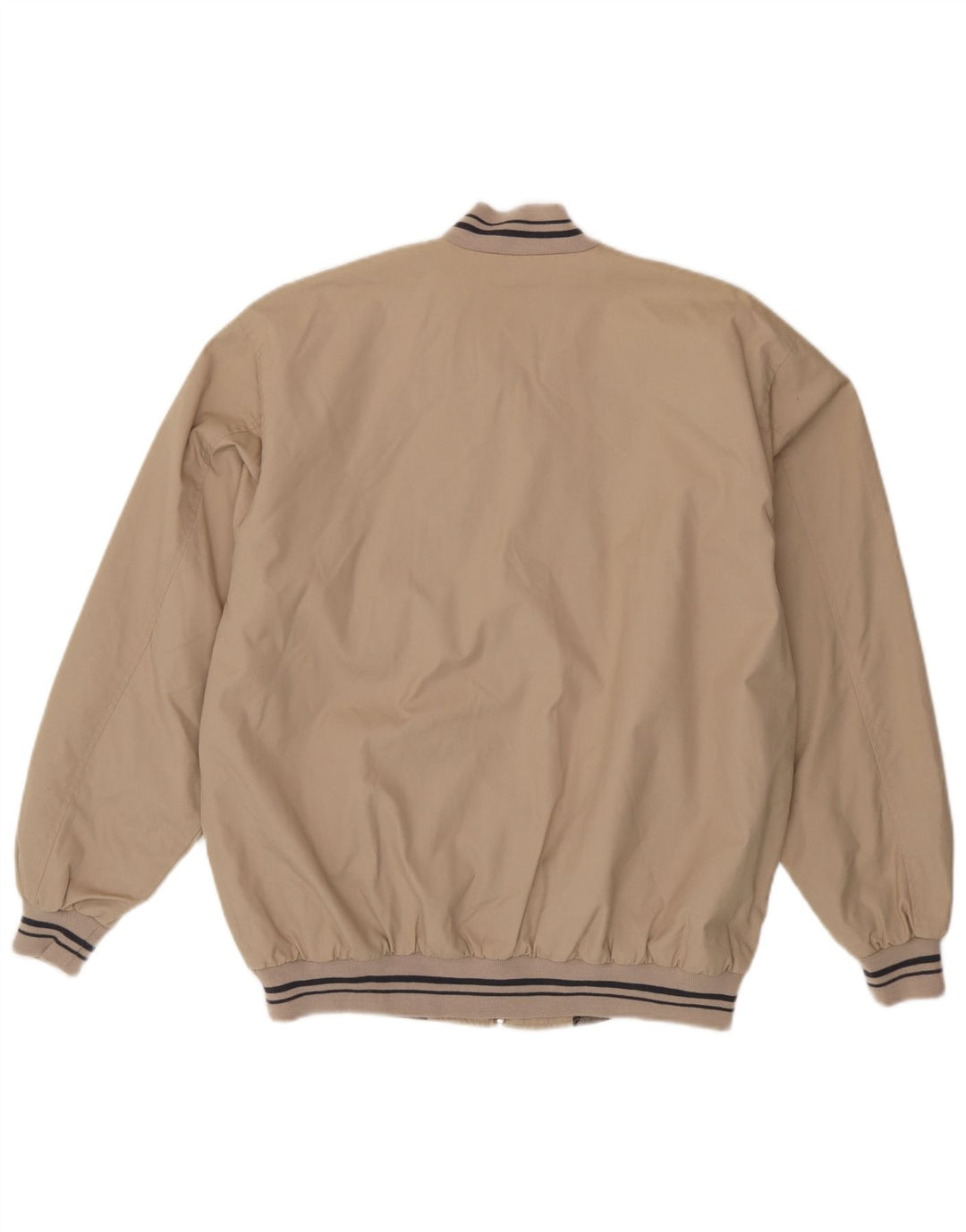 Happy Life Mens Bomber Jacket IT 50 Large Beige Cotton