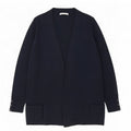 Marks & Spencer Womens Longline Open Cardigan Sweater UK 16 Large Navy Blue