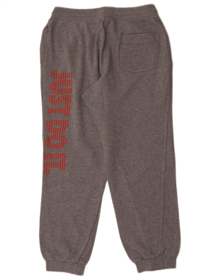 Nike Mens Graphic Tracksuit Trousers Joggers Medium Grey Cotton