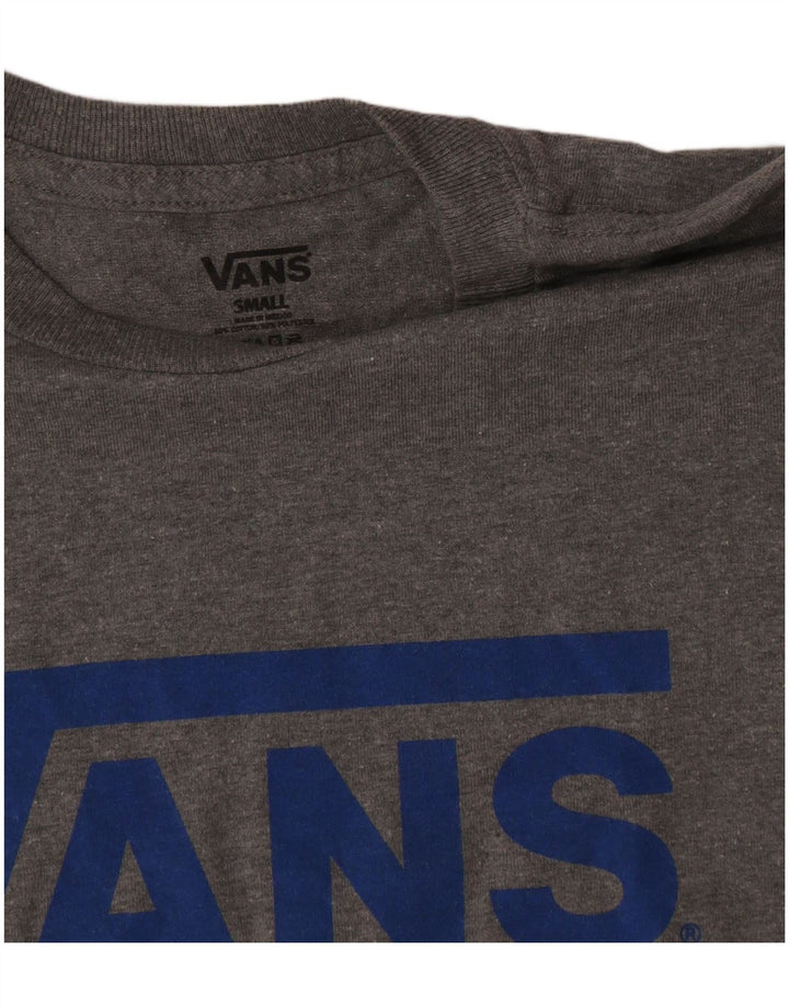 Vans Mens Graphic T-Shirt Top Small Grey Cotton