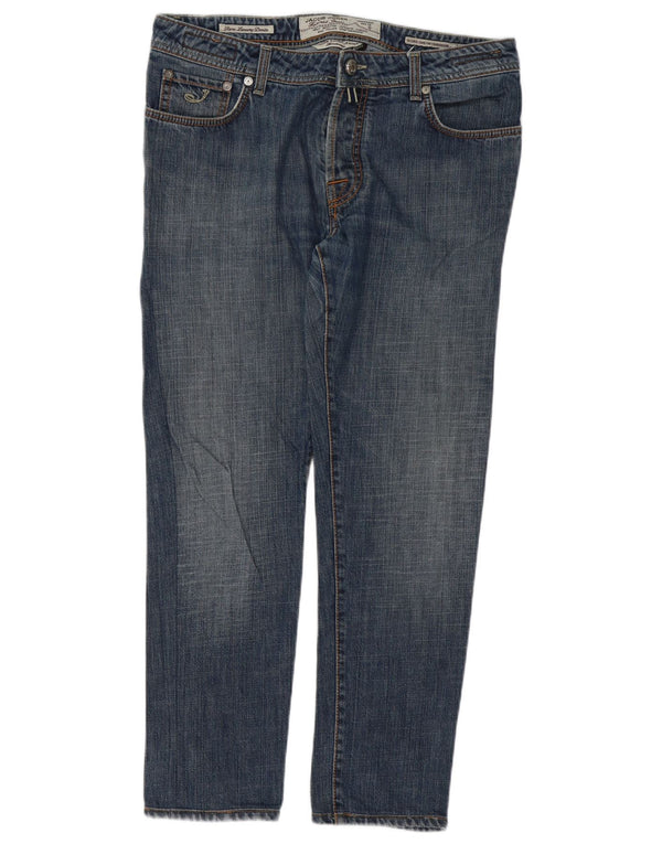 JACOB COHEN Mens Straight Jeans W36 L29  Blue Cotton