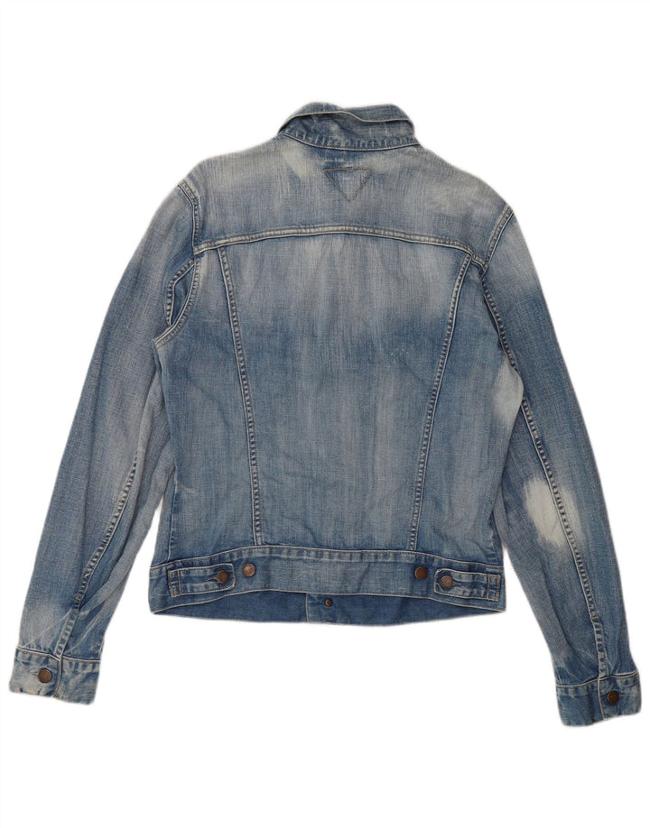 Meltin' Pot Mens Denim Jacket UK 38 Medium Blue Cotton