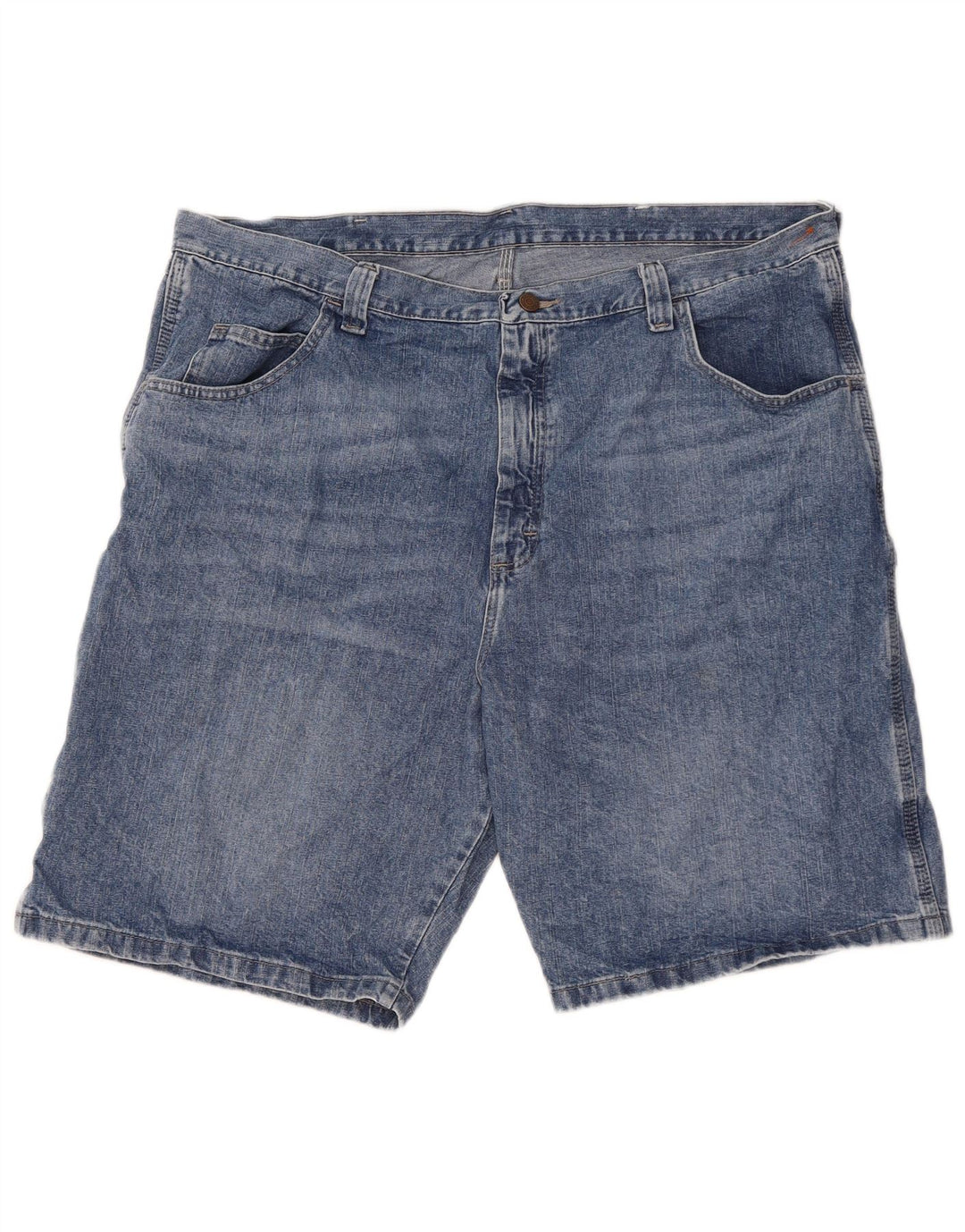 WRANGLER Mens Cargo Denim Shorts W42 2XL Blue Cotton