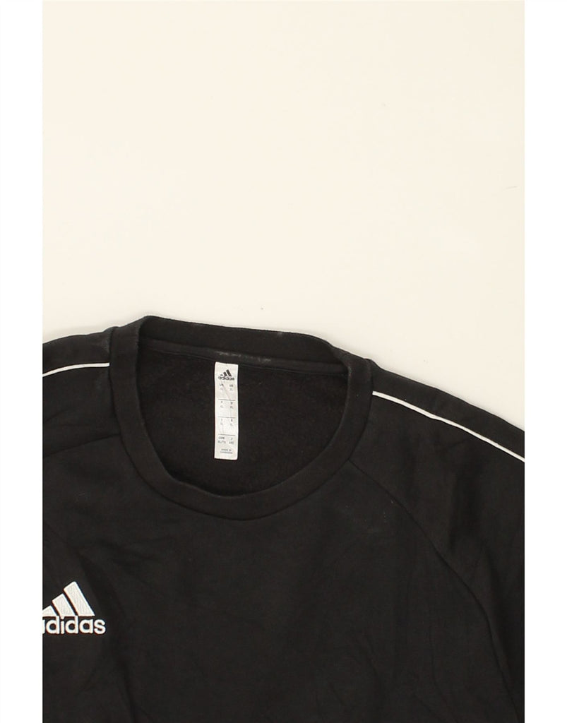 ADIDAS Mens Sweatshirt Jumper XL Black Cotton | Vintage Adidas | Thrift | Second-Hand Adidas | Used Clothing | Messina Hembry 