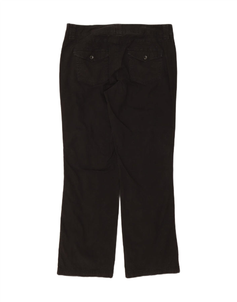 DOCKERS Womens Curvy Mid Rise Casual Trousers US 12 Large W34 L31 Black Vintage Dockers and Second-Hand Dockers from Messina Hembry 