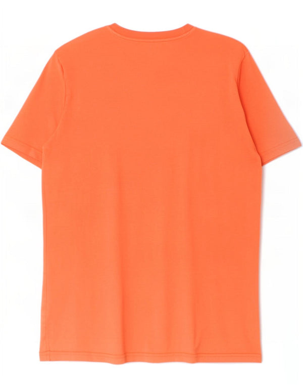 Puma Boys Graphic T-Shirt Top 15-16 Years Orange Cotton