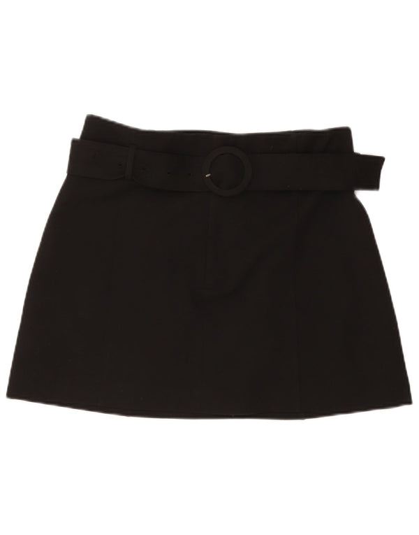 ZARA Womens High Waist Mini Skirt Large W30 Black
