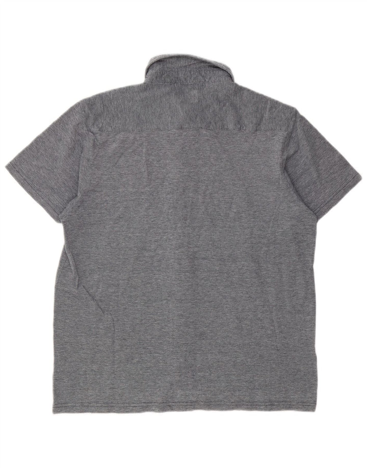 Coveri Mens Short Sleeve Shirt XL Grey Cotton