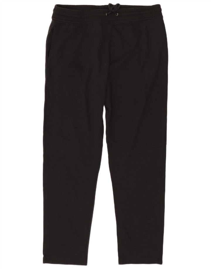 Marks & Spencer Womens Tracksuit Trousers UK 16 Large  Black Cotton