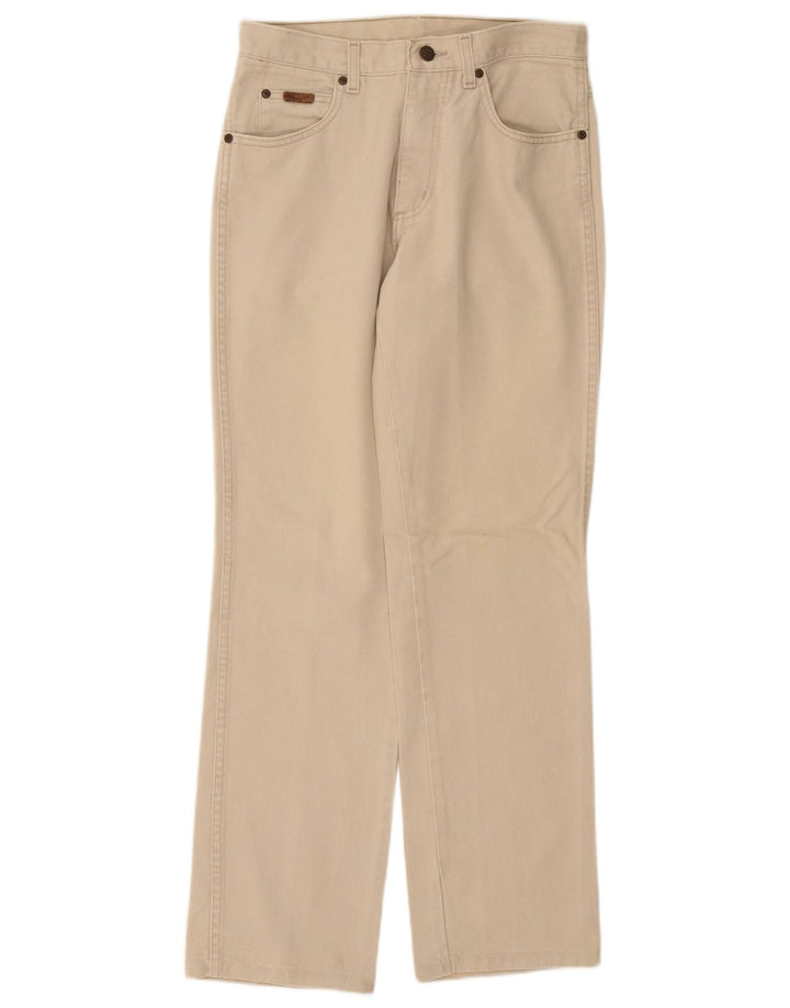 Wrangler Womens Straight Casual Trousers W30 L31 Beige