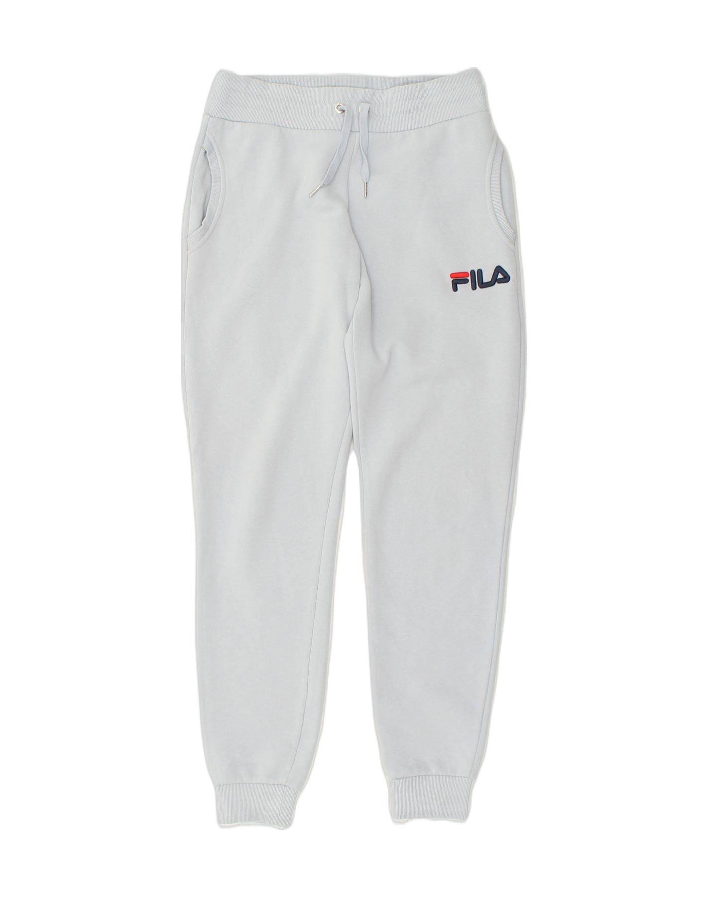 FILA Womens Tracksuit Trousers Joggers UK 10 Small Blue Cotton, Vintage &  Second-Hand Clothing Online