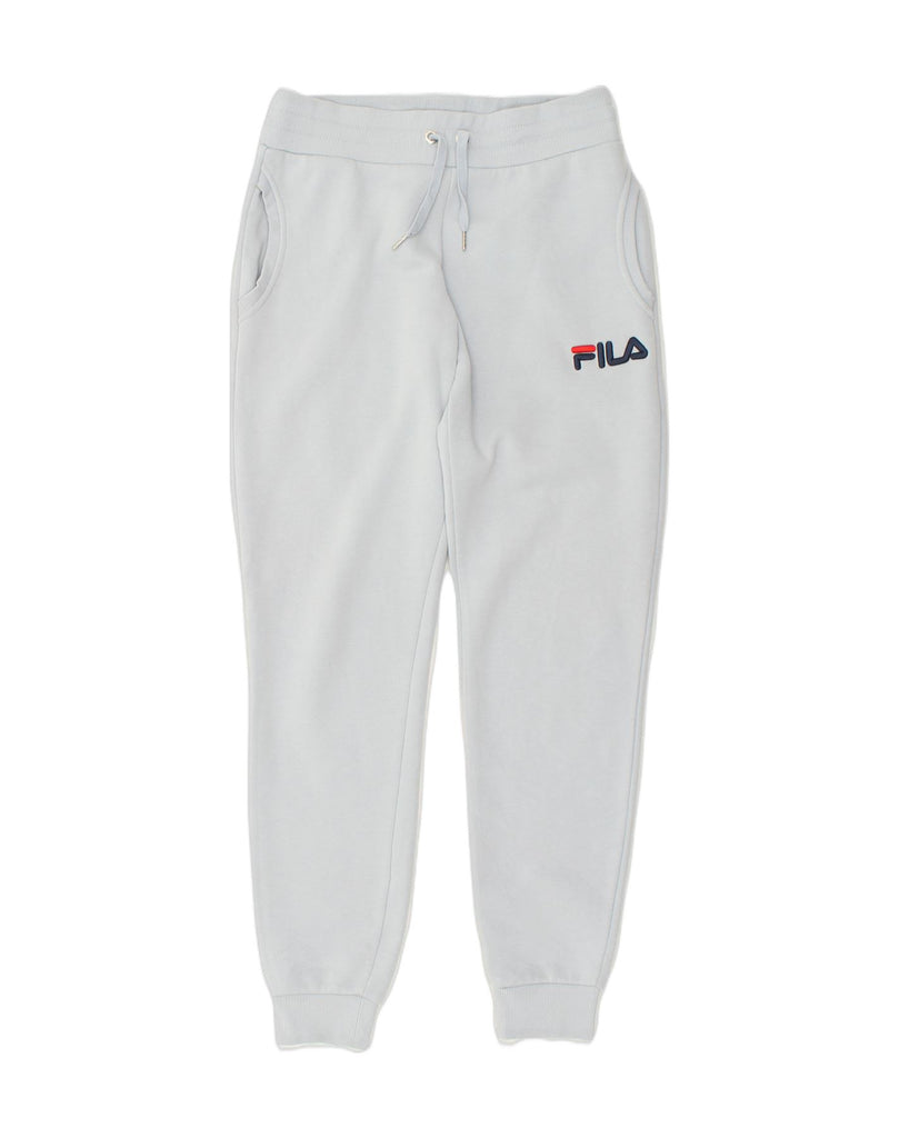 FILA Womens Tracksuit Trousers Joggers UK 10 Small Blue Cotton | Vintage Fila | Thrift | Second-Hand Fila | Used Clothing | Messina Hembry 