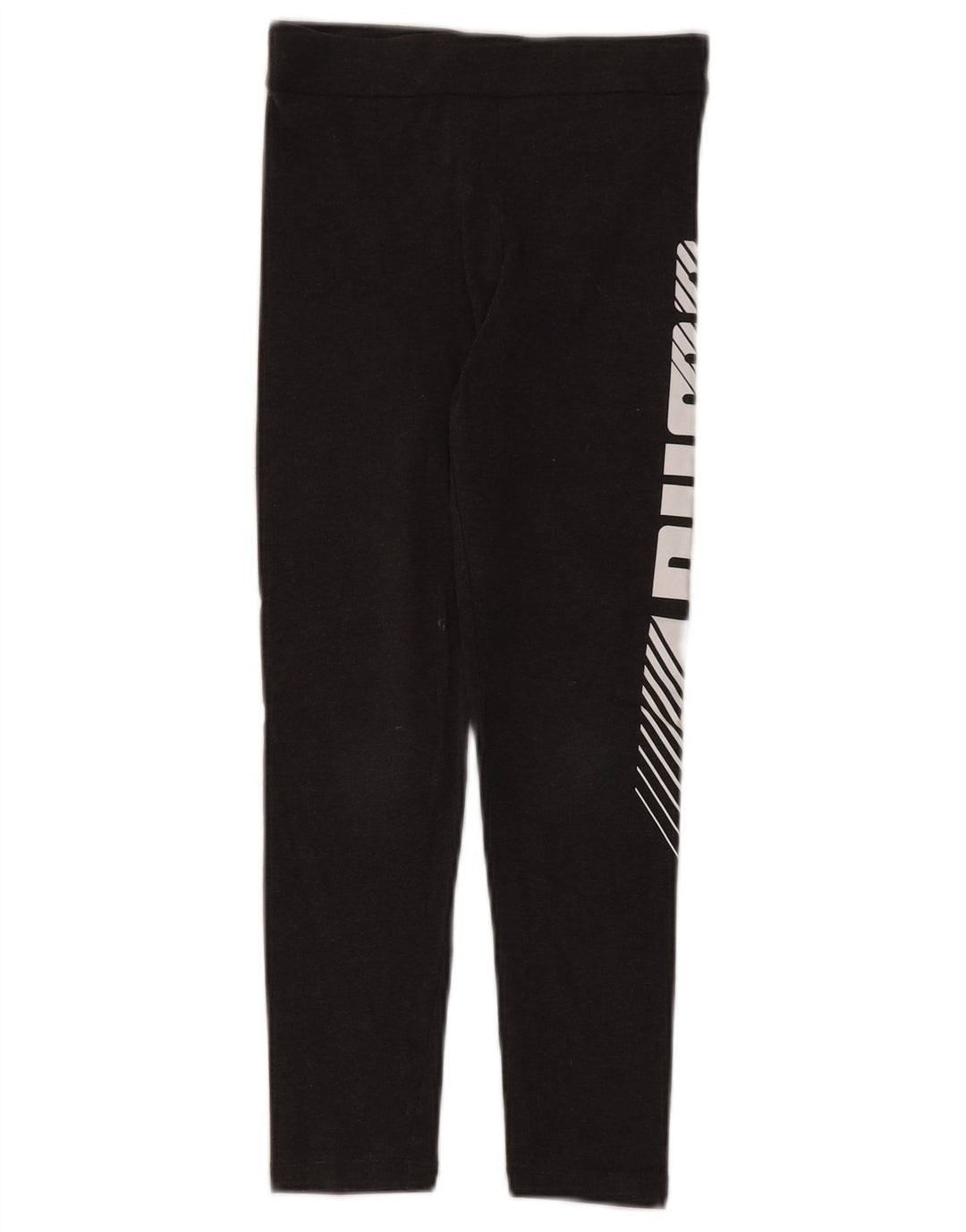 Puma Girls Graphic Leggings 9-10 Years  Grey