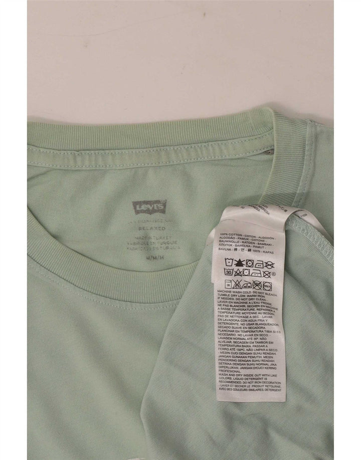 Levi's Mens Relaxed Fit Graphic T-Shirt Top Medium Green Cotton