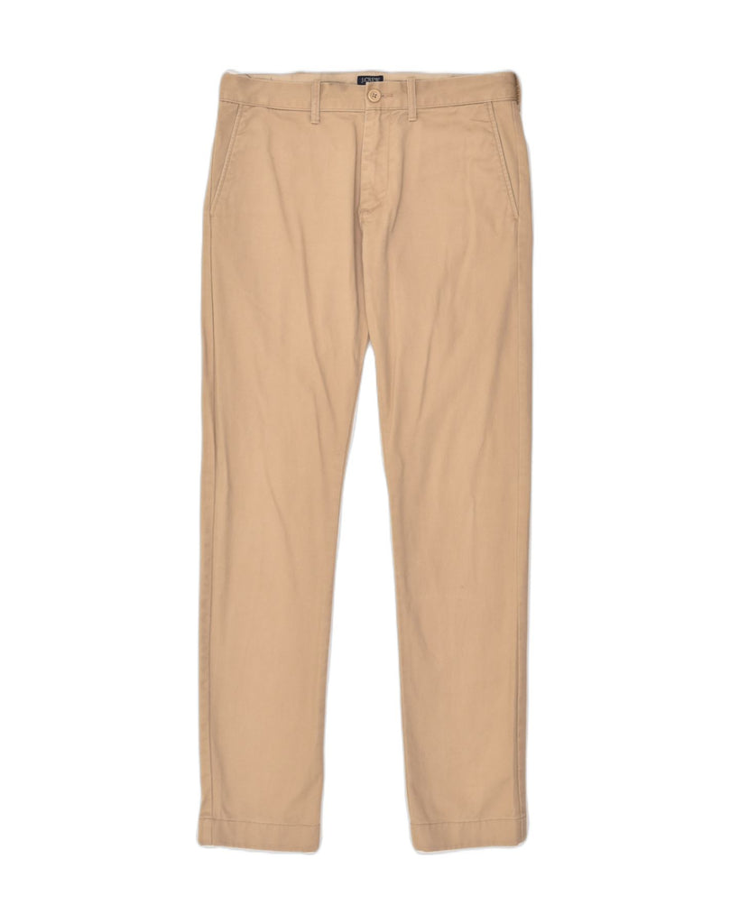 J. CREW Mens The Driggs Slim Casual Trousers W29 L32 Beige Cotton | Vintage J. Crew | Thrift | Second-Hand J. Crew | Used Clothing | Messina Hembry 