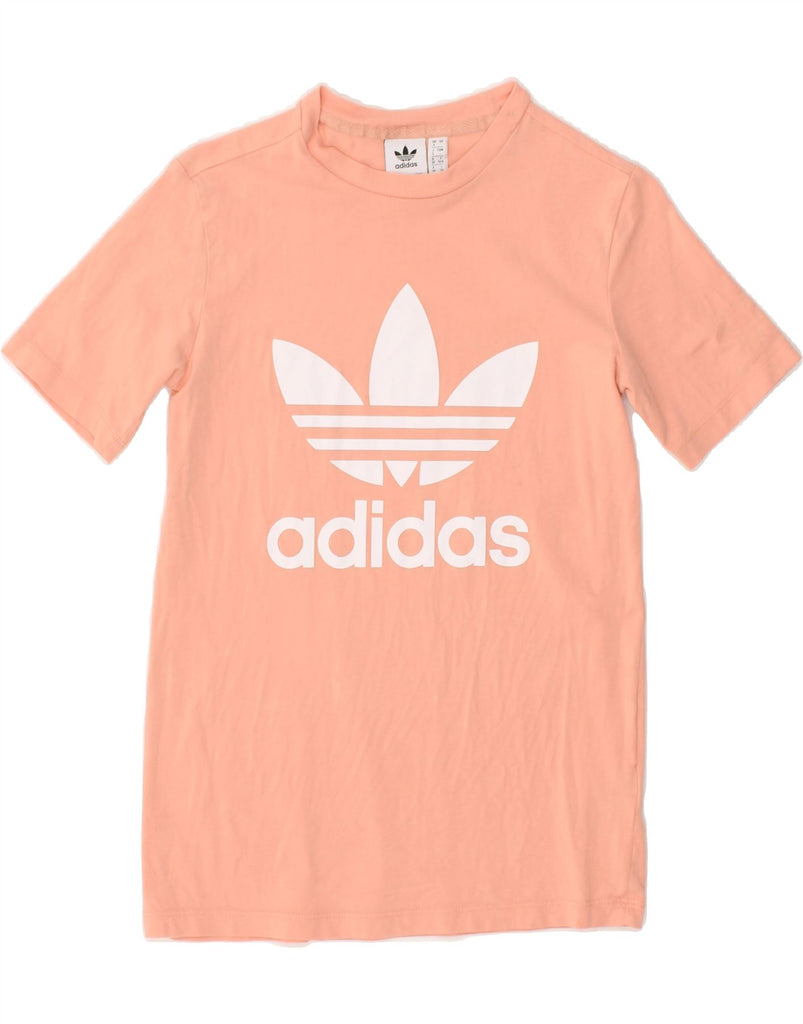ADIDAS Womens Graphic T-Shirt Top UK 4 XS Pink | Vintage Adidas | Thrift | Second-Hand Adidas | Used Clothing | Messina Hembry 
