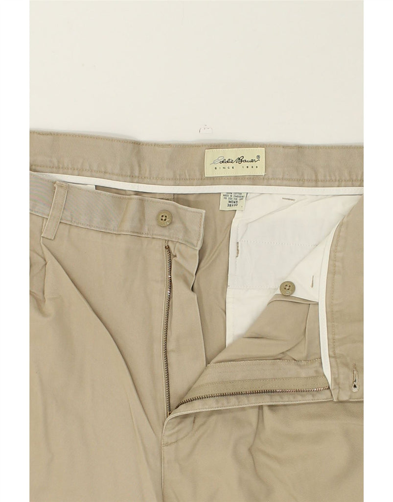 EDDIE BAUER Mens Pegged Casual Trousers W38 L30 Beige Cotton | Vintage Eddie Bauer | Thrift | Second-Hand Eddie Bauer | Used Clothing | Messina Hembry 