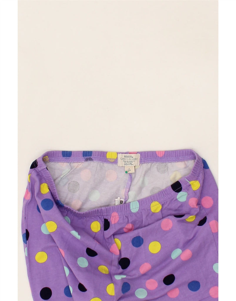 MOUNTAIN WAREHOUSE Girls Leggings 12-13 Years Purple Polka Dot Cotton Vintage Mountain Warehouse and Second-Hand Mountain Warehouse from Messina Hembry 