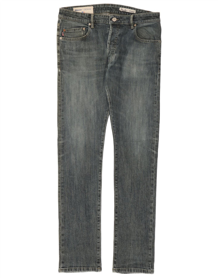 Blauer Mens Slim Jeans W34 L34 Blue Cotton