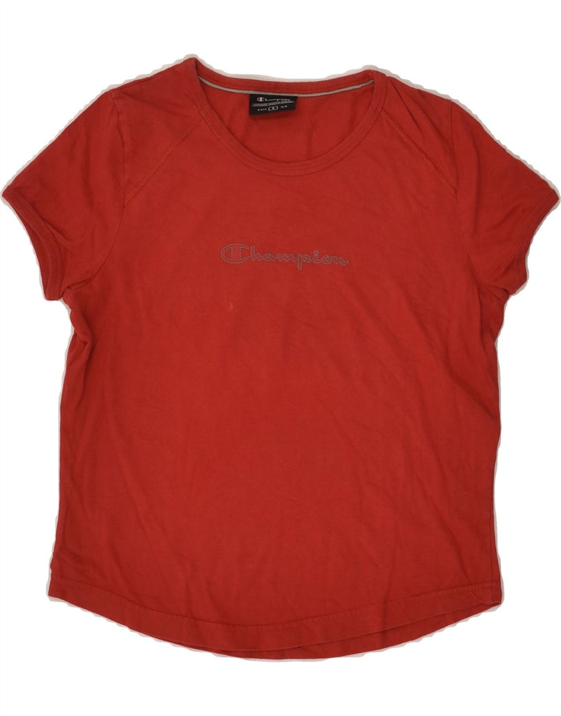 CHAMPION Girls Graphic T-Shirt Top 8-9 Years Small Red Cotton | Vintage Champion | Thrift | Second-Hand Champion | Used Clothing | Messina Hembry 