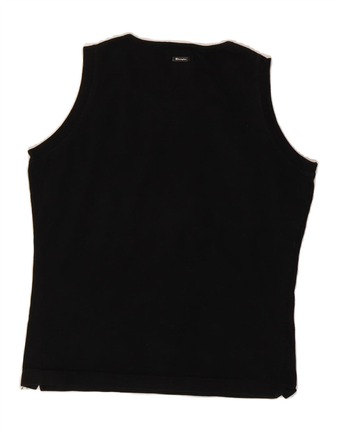 CHAMPION Womens Vest Top UK 18 XL Black Cotton Vintage Champion and Second-Hand Champion from Messina Hembry 