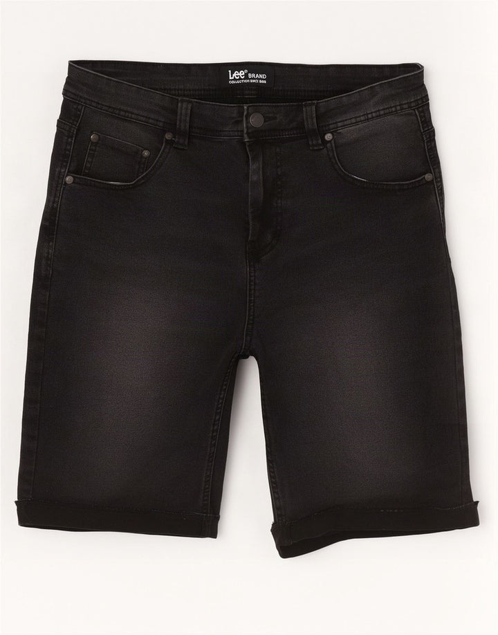 Lee Mens Denim Shorts W32 Medium Black Cotton