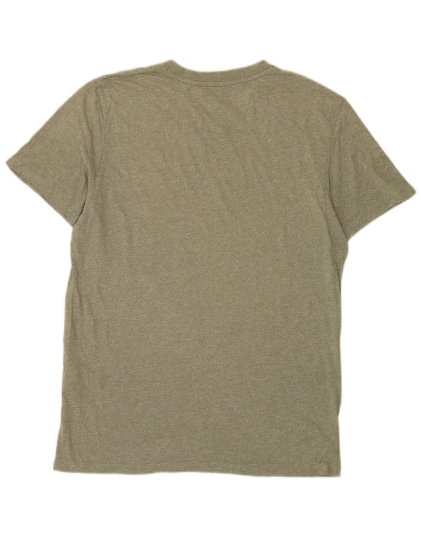 Jack & Jones Mens T-Shirt Top Large Khaki Cotton
