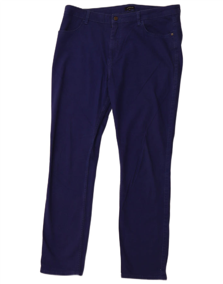 JAEGER Womens High Waist Slim Jeans UK 16 Large W36 L31 Blue Cotton