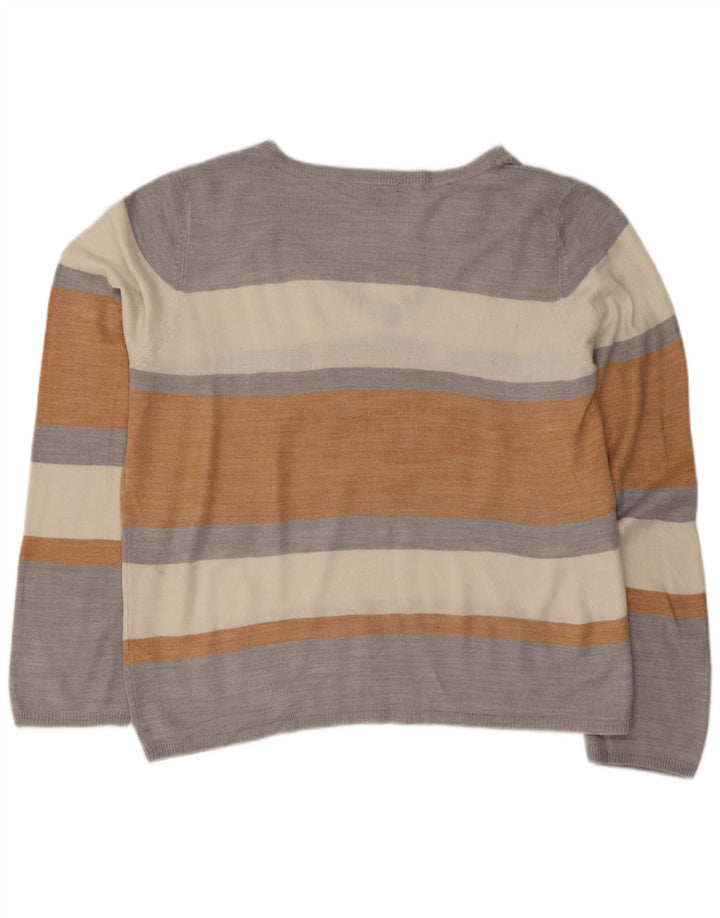 Marks & Spencer Womens V-Neck Jumper Sweater UK 12 Medium Multicoloured
