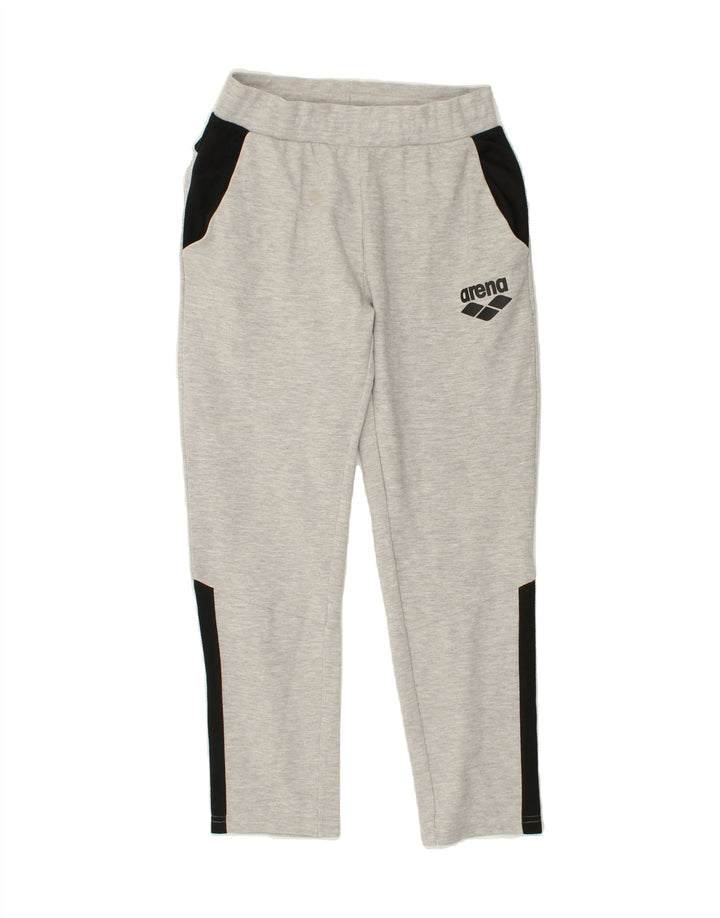 ARENA Mens Tracksuit Trousers Small Grey Colourblock Cotton Vintage Arena and Second-Hand Arena from Messina Hembry 