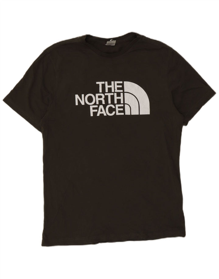 The North Face Mens Graphic T-Shirt Top Medium Khaki Cotton