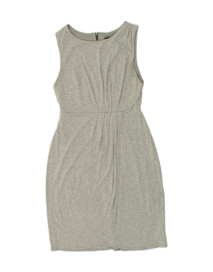 MOSSIMO Womens Stretch Sleeveless Sheath Dress UK 4 XS Grey Rayon Vintage Mossimo and Second-Hand Mossimo from Messina Hembry 