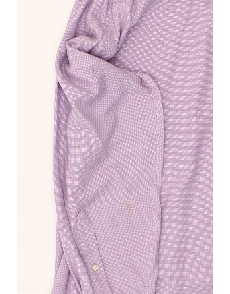 DOCKERS Mens Shirt Size 17 1/2 XL Purple Check Cotton Vintage Dockers and Second-Hand Dockers from Messina Hembry 