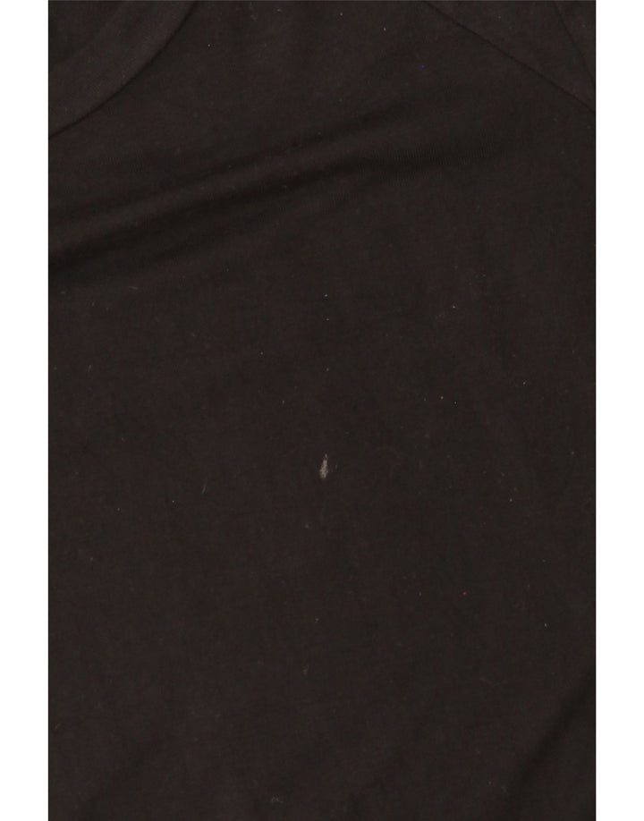 MOSSIMO Womens 3/4 Sleeve Maxi Dress UK 10 Small Black Rayon