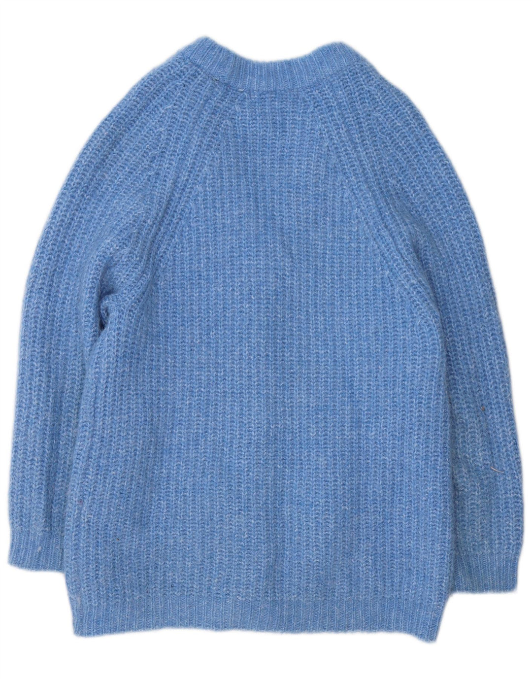 Zara Womens Cardigan Sweater UK 10 Small Blue Flecked Polyester